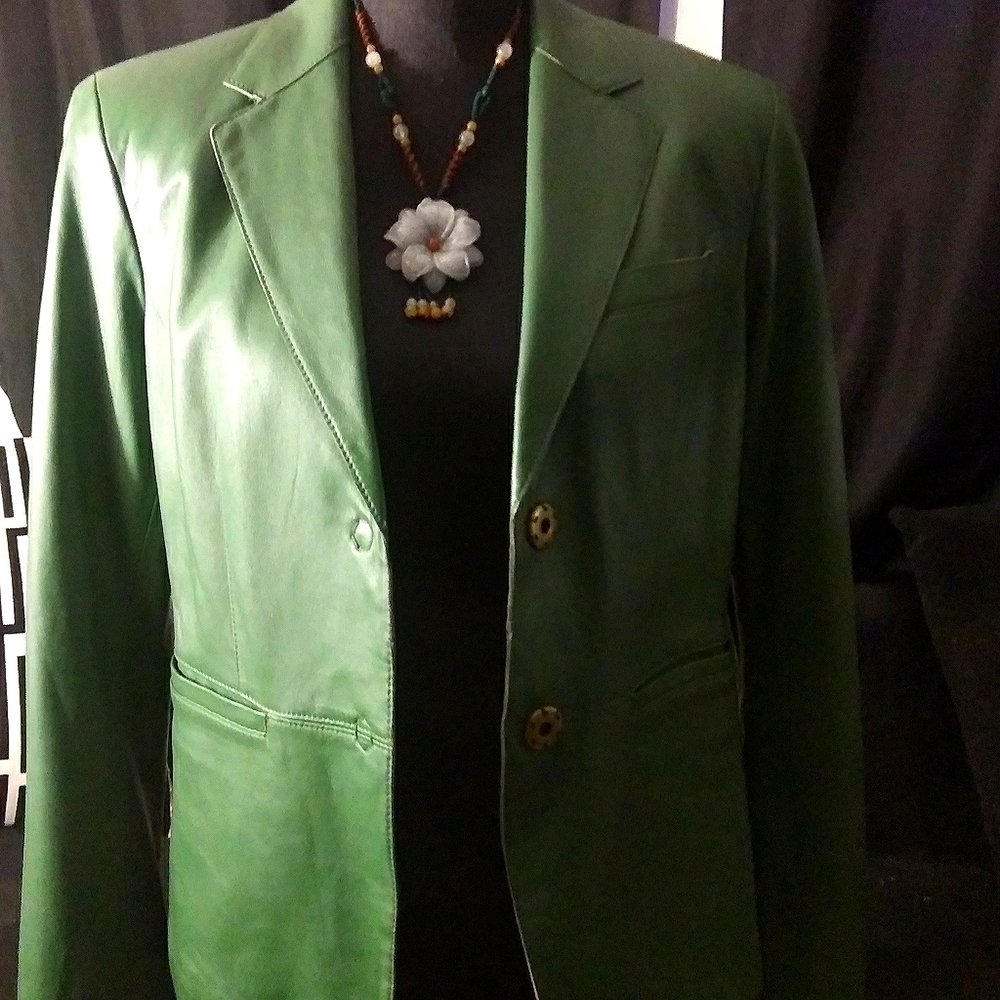 Green Leather Jacket
